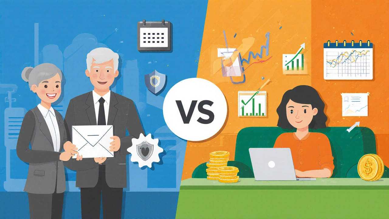 Comparison: Defined Benefit vs. Defined Contribution