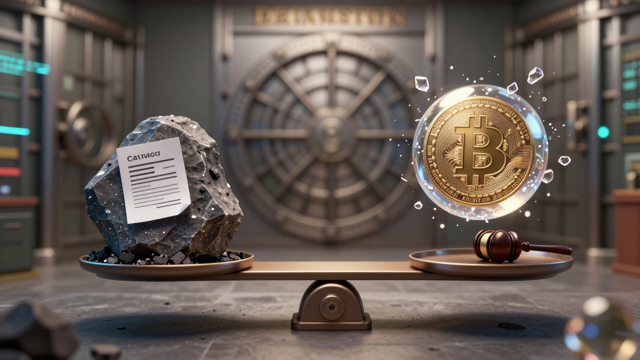 Scale balancing Bitcoin risks against traditional stability